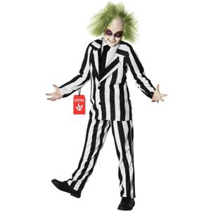 Morph Kids Black And White Striped Suit Costume Halloween Costume For Boys Halloween Costume (Large)