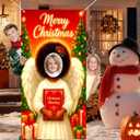 Christmas Angel Photo Door Banner 35x71inch Holiday Backdrop Party Decorations Merry Christmas Background Supplies Angel Gift Props for Indoor Outdoor Photography