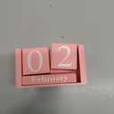 Notakia Pink Decor Wooden Desk Blocks Calendar Perpetual Block Cute Office Pink Desk Accessories Preppy Room Decor for Women