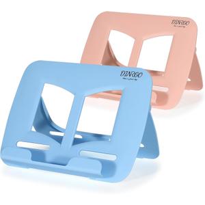 Book Stand - Portable Document Holder for Kitchen, Reading, Desk, Supporting Cook Books, Music Books, iPads, with Multiple Positions and Page, Stylish & Sturdy