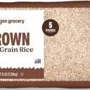 Amazon Grocery, Brown Long Grain Rice, 5 Lb (EXP 08/12/26)