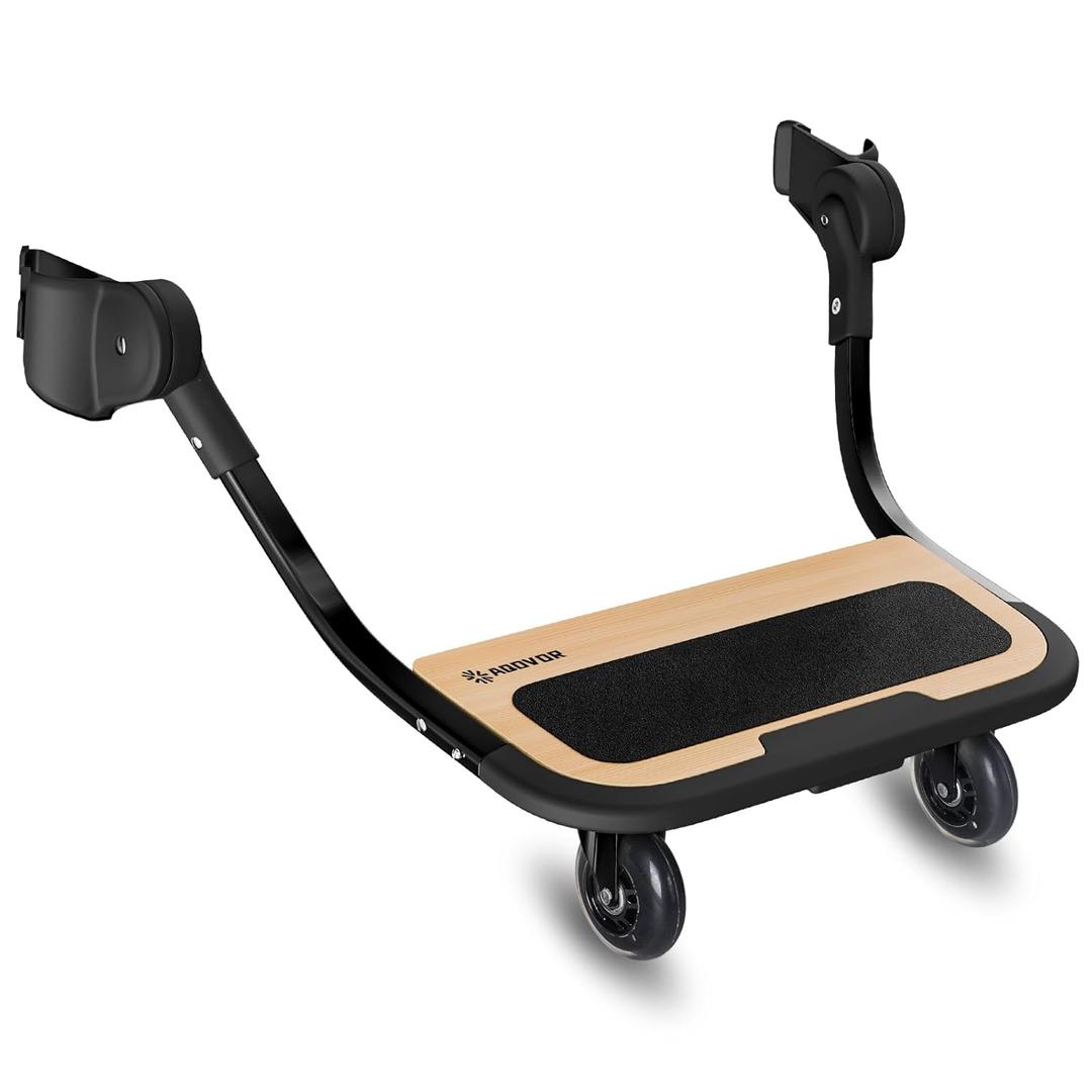 Stroller Board for uppababy Piggyback Vista V2 and V3 (Models 2015-2019) Strollers, Ride Along Board for uppababy Weight Capacity 100 Lbs, Standing Non-Skid Surface, Quick-Clip Links Stroller Board for uppababy Piggyback Vista V2 and V3 (Models 2015-2019) Strollers, Ride Along Board for uppababy Weight Capacity 100 Lbs, Standing Non-Skid Surface, Quick-Clip Links