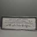 Surfapans Serenity Prayer Bible Verse Sign Wall Decor 32"12" God Grant Me Christian Inspiraional Quotes Large Wood Framed Hanging Art (Black)