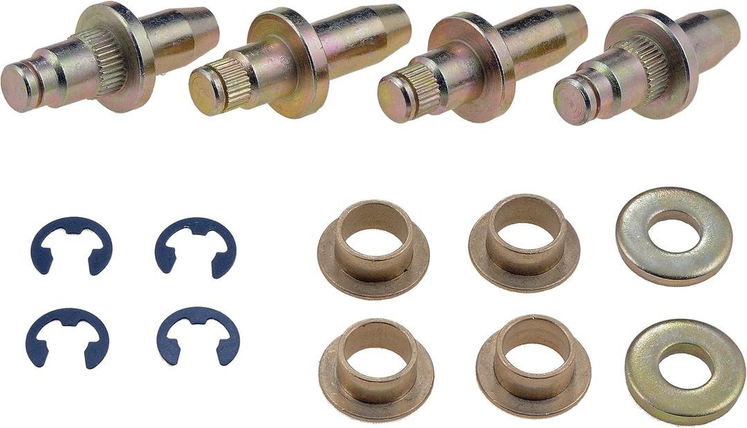 Dorman 38437 Door Hinge Pin And Bushing Kit - 4 Pins, 4 Bushings, 2 Washers, And 4 Clips Compatible with Select Cadillac / Chevrolet / GMC Models