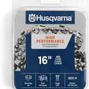 Husqvarna H30 16 Inch Chainsaw Chain, 3/8" Pitch, .043" Gauge, 56 Drive Links, Genuine Husqvarna Chainsaw Blade Replacement with Low Kickback and Low Vibration, Gray