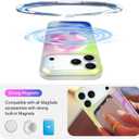 Magnetic for iPhone 17 Pro Case for Women Girls Stylish Colorful Iridescent Phone Case Compatible with Magsafe, Slim Fit Shockproof Protective Cover, Colorful