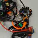 Complete Wiring Harness Kit Fits for GY6 150cc 152QMI 157QMJ Scooter 4 Wheeler Go Kart 4 Stroke Coolster Engine Parts with Regulator Solenoid Ignition Coil CDI Startor Starter Relay