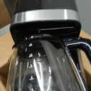 Amazon Basics 12 Cup Drip Coffee Maker, Coffee Machine with Glass Coffee Pot (1.9 Qt), Auto Shut-off, Auto Pause, Removable Filter Basket, Black & Silver