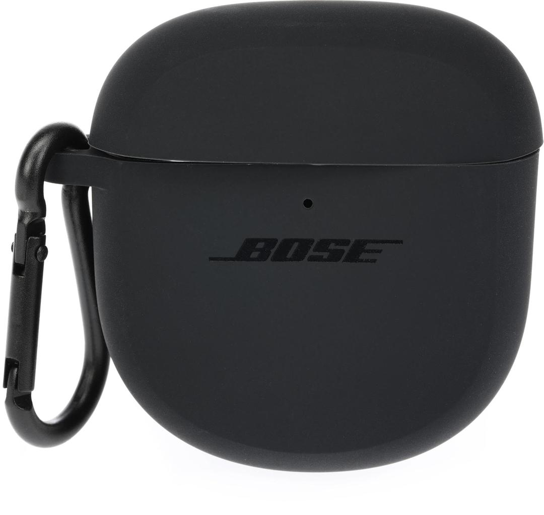 Bose Case Cover for QuietComfort Earbuds II, Protective Silicone Exterior, with Aluminum Carabiner for Convenient Carrying, Soapstone
