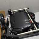 HOMLAND Walkers for Seniors with Seat, Foldable Rollator Walker, Reinforced Aluminum Frame, 8" Big Rubber Wheels for All Terrain, Height Adjustable Lightweight Rolling Walker (400 Pound, Champagne)