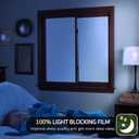 VELIMAX White Blackout Window Film, 100% Light Blocking Window Cover, Opaque Vinyl Cling, Privacy Film for Glass, Sun Blocking Films Non Adhesive, 17.7in x 78.7in