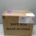 Goldenkey 1.2 Cu.Ft Modern Fireproof Safe – Digital Safe with Fireproof Bag, Keypad & Key, Protects Documents, Cash & Valuables, 9.84"D x 13.78"W x 9.84"H