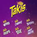 Takis Blue Heat Rolled Tortilla Chips, Hot Chili Pepper Flavored, Multipack Box with 14 Bags of 9.9 Ounces (EXP 05/25/26)