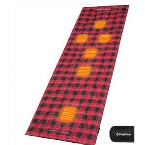 KingCamp 6 Heating Zones Heated Sleeping Bag Pad, 3s Heat-up Portable XL Slee...