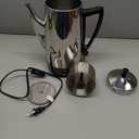 Presto 02811 Stainless Steel Electric Coffee Percolator - 12-Cups, Easy-Pour Spout, Stay-Cool Handle, Make 2-12 Cups