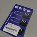 Faburo 4 Pack 2.2 in Long Shackle Small Combination Locker Lock, Padlock Combination with 3 Digit Codes, Resettable Luggage Locks, Combo Gym Locker Suitcase Gate Pad Lock (Black)