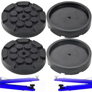 4 Pack Rubber Car Lift Pads, Round Car Auto Jacking Lifting Pads, Heavy Duty Automotive Hoist Accessories Lift Arm Pad for Auto Truck Hoist, Floor Jack Pad(120x18mm)