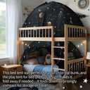 Sherilyn Twin Bed Toddler Canopy Tent, Kids Indoor Canopy Privacy Space Sleeping Playhouse Blackout Bunk Bed Tents Twin Size (Galaxy Tent) for Boys Girl Birthday, Christmas House Gift