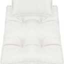 M&G House Newborn Photography Props Mattress Pillow Photography Baby Photoshoot Props Bed Mattress Bed Mat Medium (White)