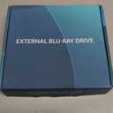 External Blu Ray Drive for Laptop, 7 in 1 Support 100G Disc Read/Write Bluray Drives, Portable External Bluray/DVD Drive for PC with USB 3.0 TypeC, 3D Blu Ray Burner with Bag for Windows MacOS Linux