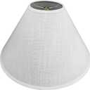 Aspen Creative 32208A Hardback Empire Spider Lamp Shade in Pearl White, 6" Top x 19" Bottom x 12" Slant Height