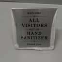 Stockroom Plus Metal Tent Signs, All Visitors Must Wash Hands (4 x 4 In, 6 Pack)