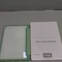 Case for iPad Pro 10.5-Inch and iPad Air 3 (10.5-Inch 2019, 3rd Generation) with Pencil Holder, Clear Transparent Back Shell Slim Stand Shockproof Tablet Cover (Matcha Green)