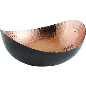 Elegance Eclipse Bowl, 7.25" x 6.5", Black/Copper
