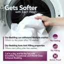 TEXAS LINEN CO. 100% Egyptian Cotton Pillow Cases King Size Set of 2 - Luxury 1200 Thread Count Sateen White Pillow Covers, Soft & Breathable 5 Star Hotel-Quality Pillowcases, Fits King Size Pillows