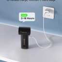 2025 Portable Mini Handheld Fan, Powerful Turbo 80000RPM High Speed, [18H Max Cooling Time] 5 Speeds Rechargeable Personal Mini Small Pocket Fan with lanyard for Travel, Outdoor (Black)