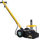 Omega 23227 Black 2-Stage Air/Hydraulic Axle Jack - 22/35 Ton Capacity