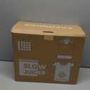 ACOQOOS Juicer Machines, 5.3" Wide Chute for Whole Fruit and Vegetable,1.8L Auto-Feed Time-Saver, Slow Masticating High Yield, Easy to Clean Cold Press Juicer with 2 Cups (Black)