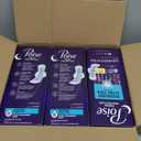 Poise Overnight Ultra Thin Incontinence & Postpartum Pads with Wings for Bladder Leaks, 8 Drop Extra Absorbent, Long Length, 60 Count (3 Packs of 20)