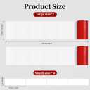 Rubber Door Push Plates 4Pcs 16" X 4.3",2Pcs 32.3" X 5.7",Anti Scratch Protection Device for Inner and Outer Doors,Prevents Dents & Scratches,Self-Adhesive (White)