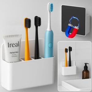 Magnetic Toothbrush Holder for Cruise Ships, Wall-Mounted Bathroom Organizer, Compact Travel Accessories, Cruise Essentials 2025&2026