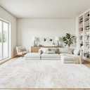 9x12 Area Rugs for Living Room Beige Rug Washable Bedroom Abstract Carpet