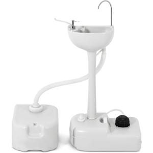 YITAMOTOR Portable Sink 17L Camping Hand Washing Station with 24L Sewage Tank, Wheels, Soap Dispenser, Towel Holder, for Garden, Gather, Worksite, Outdoor, Travel, Boat