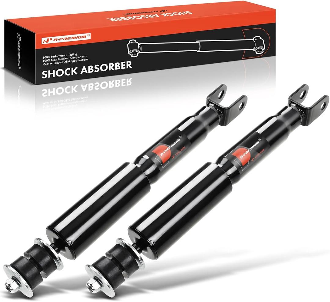 A-Premium Front Pair (2) Shock Strut Absorbers Compatible with Chevrolet Silverado 1500 Tahoe Avalanche GMC Sierra 1500 Yukon