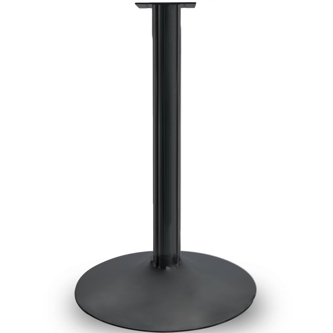 Single Metal Stand with Square Flange and Round Base for Candy Gumball Capsule Vending Machines