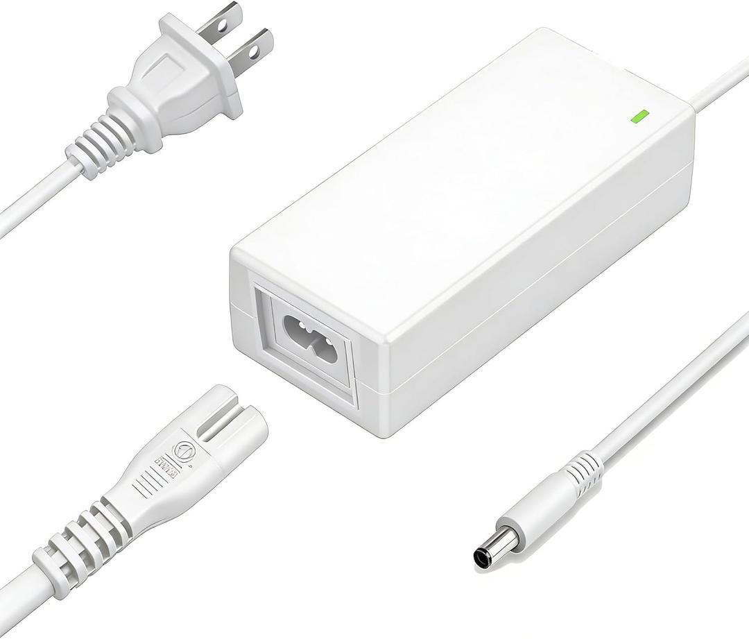 24V Power Cord for Cricut Maker 4 & 3 Cutting Machine TS-A066-2402751 CXPL303 2008334 CXPL303A CXPL303B Maker 3 Replacement Charger 24 Volt 2.75A AC DC Adapter Power Supply Mains PSU (White)