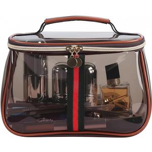 New Retro Vintage Vanity Bag, Clear Makeup Organizer with Handle, Large Capacity Water Resistant Cosmetic Toiletry Bag for Women, Travel Skincare Storage Case, Vintage Makeup Pouch