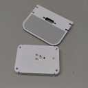 Wall Outlet Extender with Surge Protector, 6 AC Outlets, Shelf, 2 USB & USB C Charging Ports - Home & Dorm Plug Expander (White)