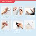 COMIX Magnetic Dry Erase Board, Magnetic ABC Alphabet Chart for Kids, 26" x 17" Adhesive White Board with 156 Pieces ABC Graphic Magnet for Kids at Home Student Classroom