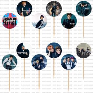 K Pop Super M Cupcake Toppers Decorations