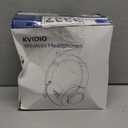 KVIDIO Bluetooth Headphones Over Ear, 65 Hours Playtime Wireless Headphones with Microphone, Foldable Lightweight Headset with Deep Bass, HiFi Stereo Sound Low Latency for Travel Work Cellphone (Black)