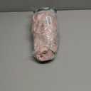 Stuffed Animal Storage Bean Bag Chair for Kids and Adults, Luxury Velvet Stuffed Animal Storage, Stuffie Seat - COVER ONLY(Pink & Dark Grey 200 L/52 Gal), 36.5"L x 35"W x 30"H