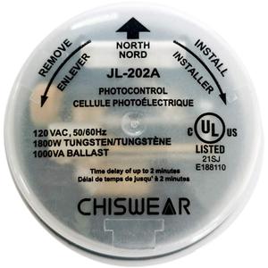 Twist-Lock Thermal Photocontrol with Time Delay for Outdoor- Controls Lighting,120-Volt,Twist Lock Light Sensor with Photocell,Dusk to Dawn Light Sensor-1PC