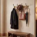 Coat Rack Wall Mount Hooks for HangingVintage Aluminum Thickened Solid Wall Hooks Coat Rack Clothes Rack Hat Rack for Behind The Door Bathroom Living Room Bedroom(1Pc)