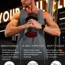 TACVASEN Men's Tank Top Cotton Moisture Wicking Muscle Shirt Summer Sleeveless Shirts Gym Workout Tank (Gray, L)