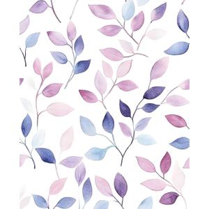 Dreamy Watercolor Botanical Peel and Stick Wallpaper 17.5" x 393"